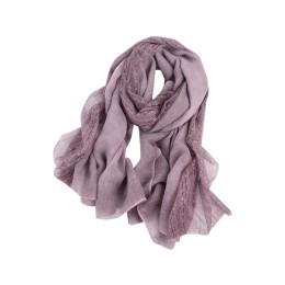 SKSL026 custom-made thin and long scarf design lace stitching cotton scarf lace scarf supplier SKSL026 custom-made thin and long scarf design lace stitching cotton scarf lace scarf supplier